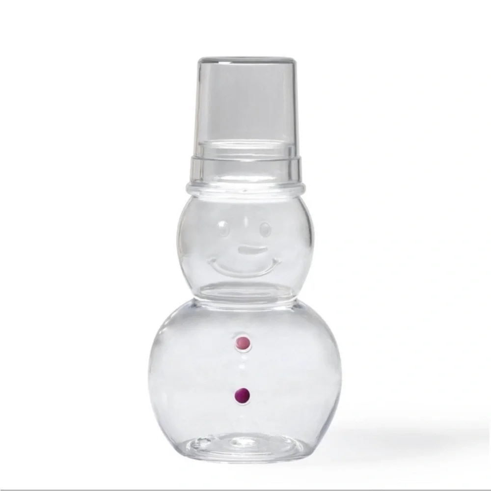 NWT Target Bullseye Playground Novelty Carafe Snowman with Cup Christmas 2024